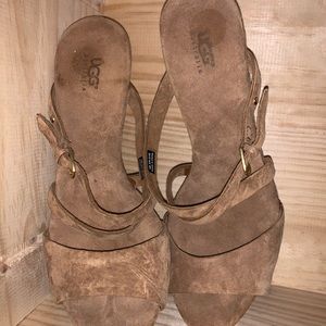 Ugg Tan Wedge Sandle